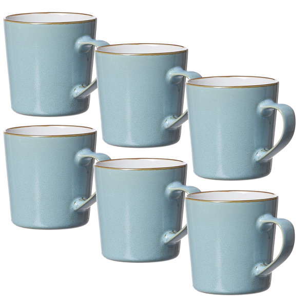 Ritzenhoff & Breker Set Tazze Isabella 6 Pezzi In Porcellana Fine – Eleganti E Tattili Con Effetto 3D, 350 Ml